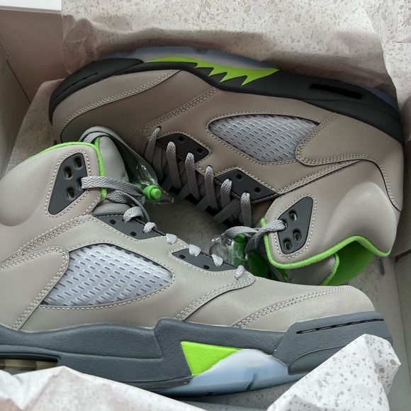 Brand New Authentic Air Jordan 5 “Green Bean” size 11 & 11.5 - Picture 2 of 5